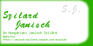 szilard janisch business card